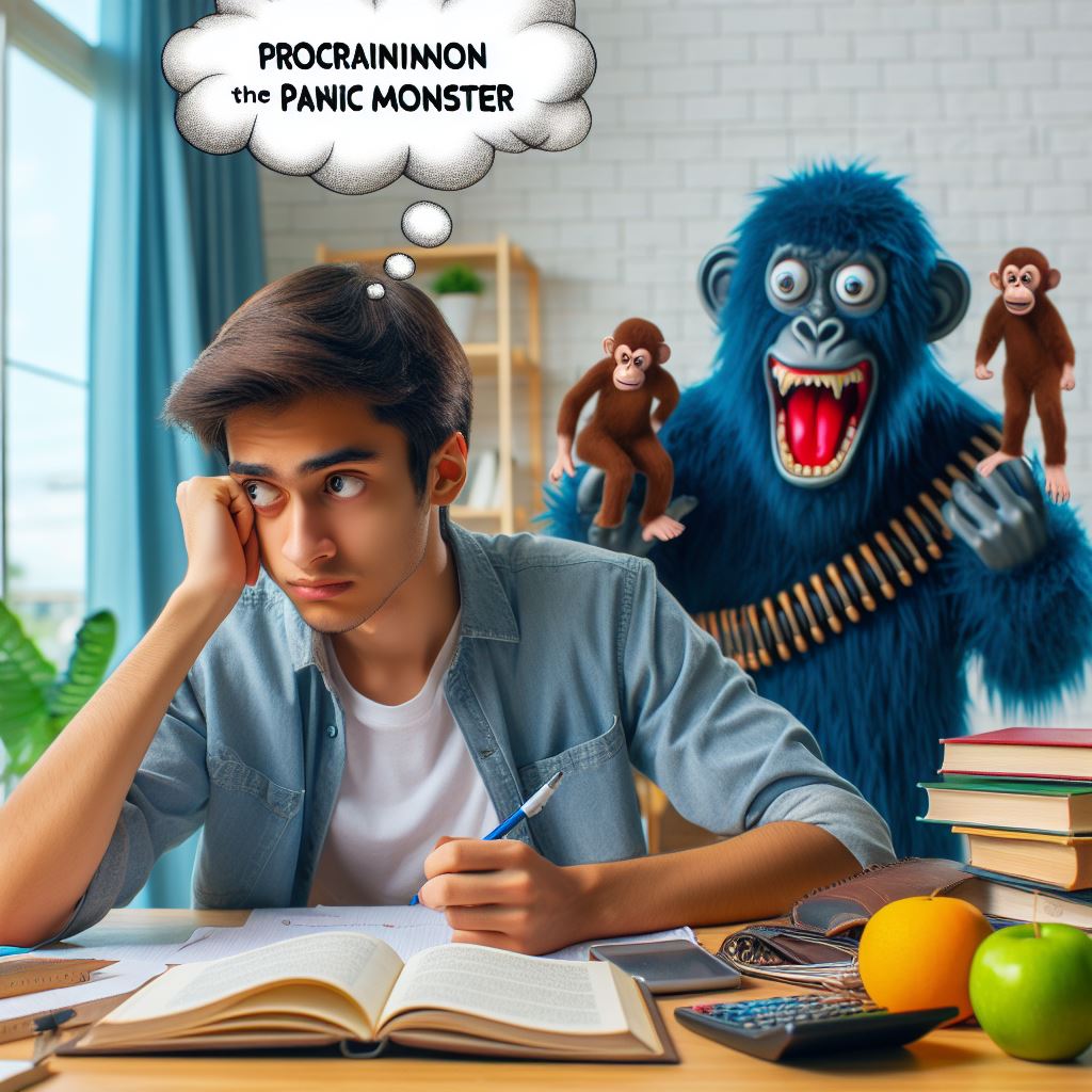 Reward Monkey vs Panic Monster- How to help stop procrastination