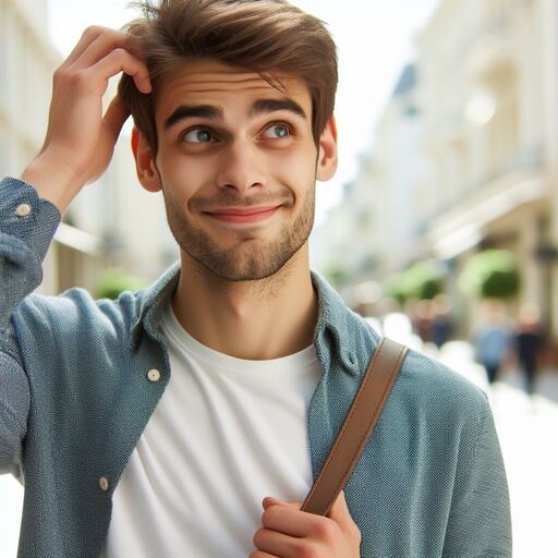 A young man got job but thrilled with nervousness your first job will give you